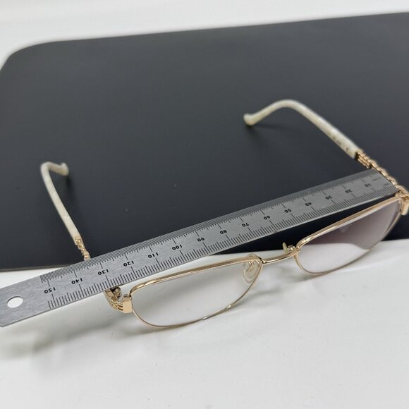 Tura R574 Gold /ivory 52-16-140 Women’s Eyeglass FRAMES ONLY - Picture 8 of 11